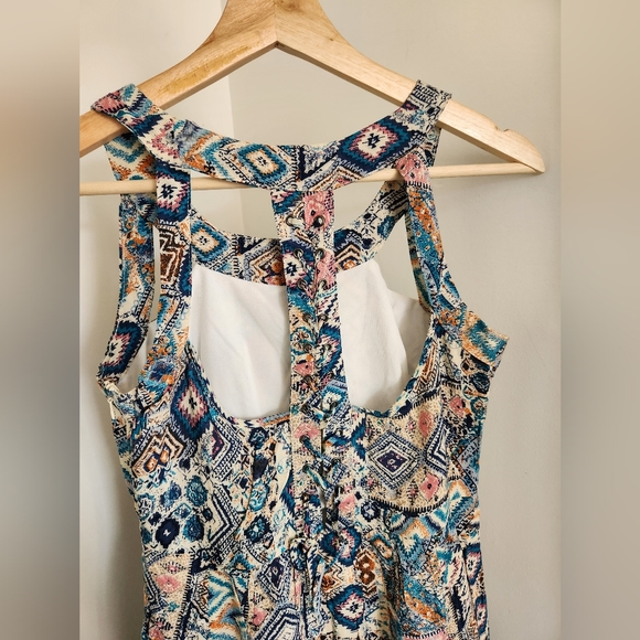 Tribal Print Maxi Bohemian Dress Size S - Picture 9 of 13